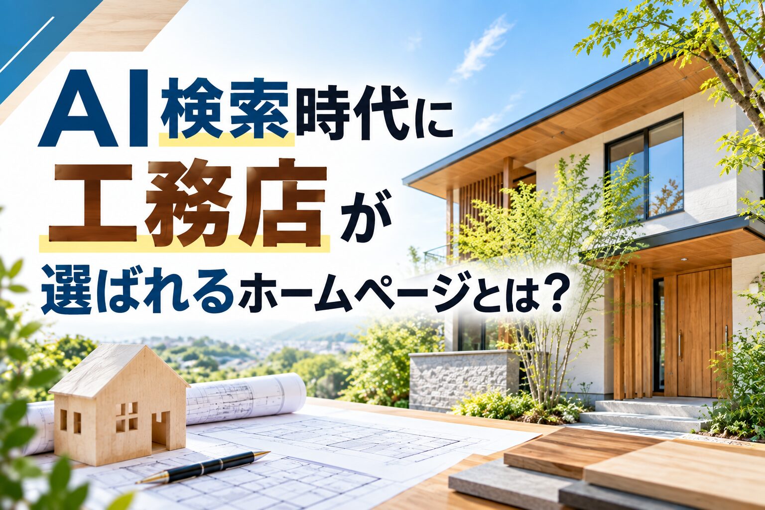 AI検索時代に工務店が選ばれるホームページとは？