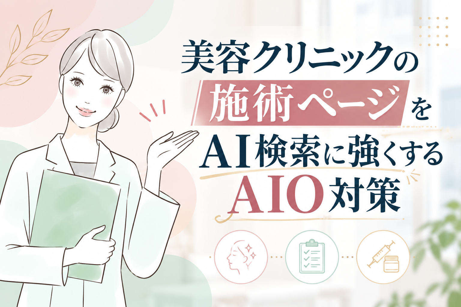 美容クリニックの施術ページをAI検索に強くするAIO対策